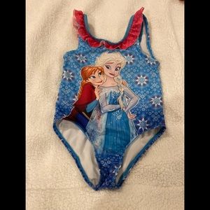 Disney Bathing Suit Frozen Elsa & Anna Size 4